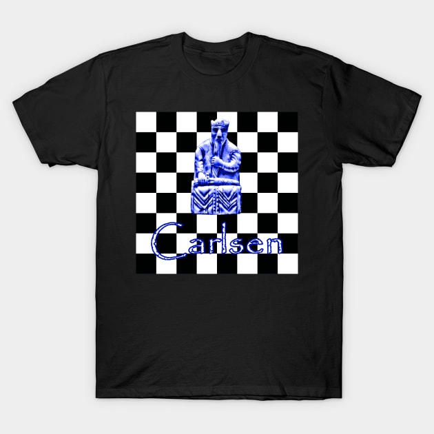 Carlsen Chess King T-Shirt by AFKnott